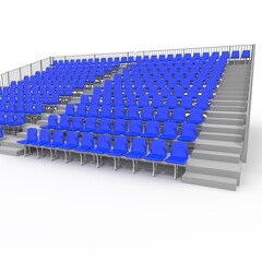 Fototapeta premium 3d render Bleachers design element. Furniture