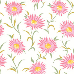 This seamless floral design is filled with illustrations suitable for your various creative projects. You can use it for textile design, wrapping paper, or even as a website background.
