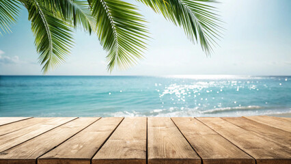 A perfect place to relax and unwind: a tropical beach with palm trees