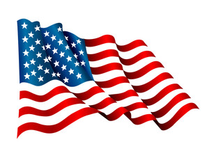 Obraz premium USA flag, PNG transparent, American Flag image.