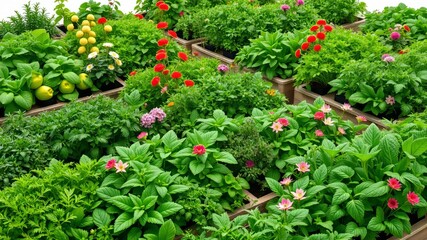 Raised Bed Herb Garden Oasis of Flavors