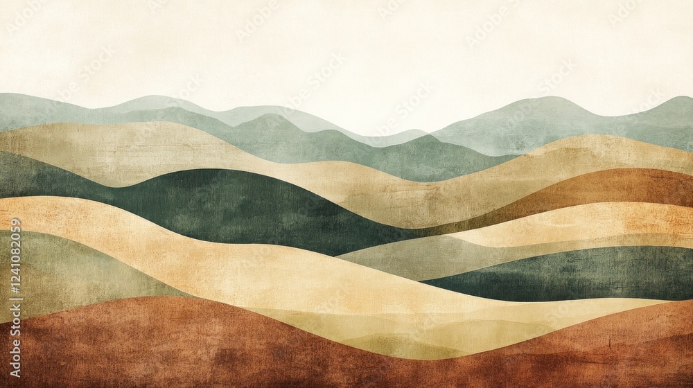 Aufkleber abstract earth-tone layered background with soft textures and gentle color transitions