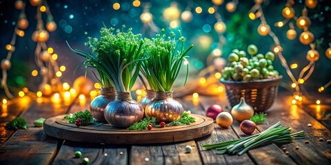 Festive Lplermagronen: Creamy Potato Dumplings with Chives & Holiday Decor