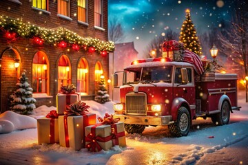 Festive Holiday Gifts Fire Station