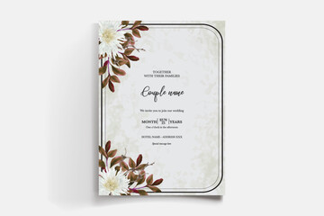BRIDAL SHOWER FLORAL INVITATION TEMPLATE