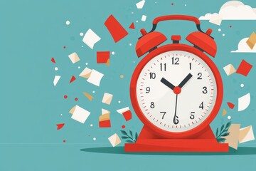 A simple vector icon of a countdown timer with extra time added, symbolizing a financial grace period extension