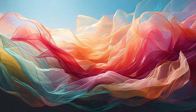 Tissus en voilage l&eacute;ger flottant au gr&eacute; du vent