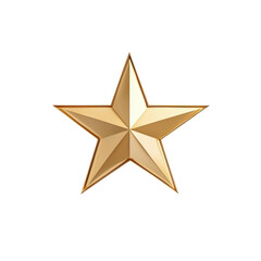Obraz premium A shining golden star symbol representing achievement and excellence.