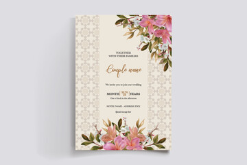 BRIDAL SHOWER FLORAL INVITATION TEMPLATE
