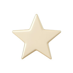 Obraz premium A simple, elegant beige star icon for design or decoration purposes.