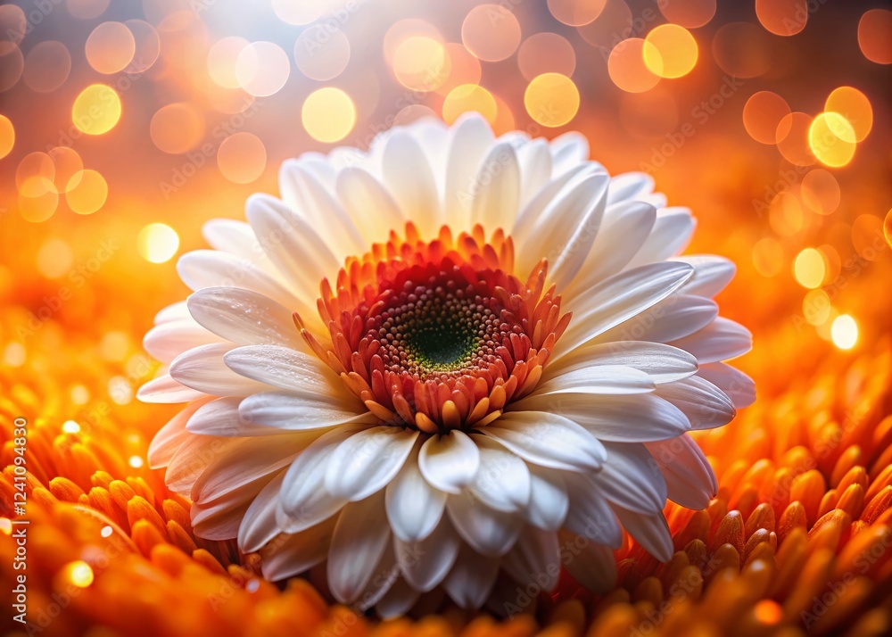 Poster gradient color transition: orange to white abstract background