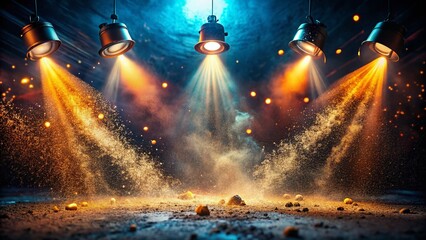 Grunge Studio Macro: Dust Motes & Spotlights