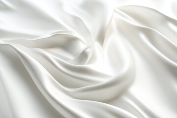 Obraz premium Texture de crème hydratante ou tissus en soie brillant sur fond blanc unis. 