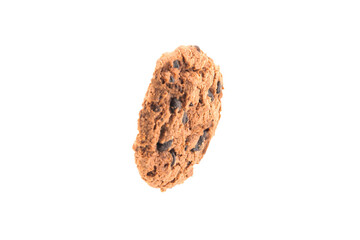 Cookie on white background, with clipping path