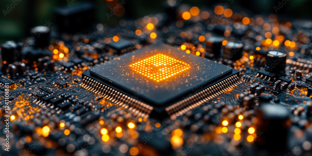 Poster advanced embedded systems highlighting efficient on-device ai processing innovations and energy solu
