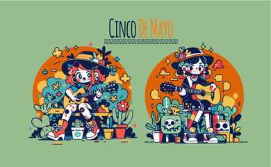  illustration for cinco de mayo celebration
