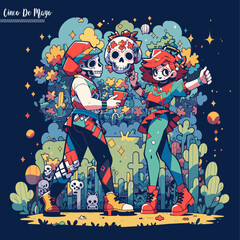  illustration for cinco de mayo celebration