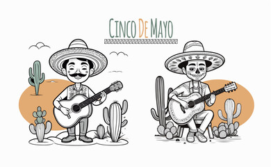  illustration for cinco de mayo celebration