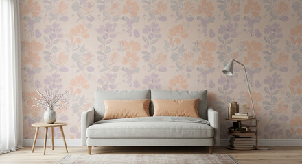 Wall Paper design Room Interior 
