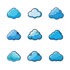 Obraz premium weather icons set
