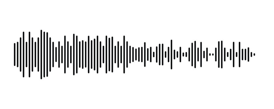 Waves of the equalizer isolated on white background vector. sound and audio waves.