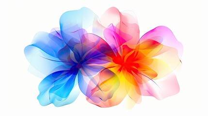Fototapeta premium flowers, with delicate and translucent petals 