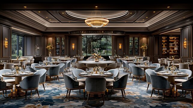 grande salle de r&Atilde;&copy;ception pour soir&Atilde;&copy;e de gala, mariage ou nouvel an  HD 8K wallpaper Photographic Image