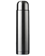 stainless steel thermos isolated on white background