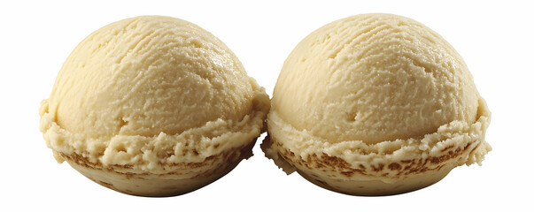 Fototapeta premium Creamy Vanilla Ice Cream Scoops, Sweet Dessert, Refreshing Treat, Delicious Summer, Perfect Indulgence