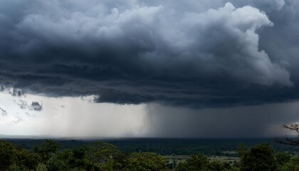 time clouds over the river