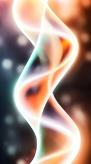 Naklejka premium Glowing abstract helix, energy, cosmic background, science concept, ideal for tech visuals