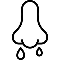 snots icon illustration design with outline