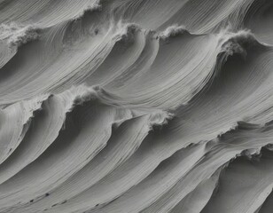 Obraz premium Monochromatic grayscale wave design on a textured surface, textured, retro, minimalistic