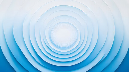 A series of sky blue concentric circles growing larger with a smooth gradient from light to dark blue.