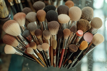 Brush collection showcases artistry and precision in makeup application