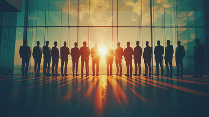 abstract professional business team people innovation connection of line from nail node to node on map background , networking concep