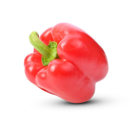 red pepper on a white background.