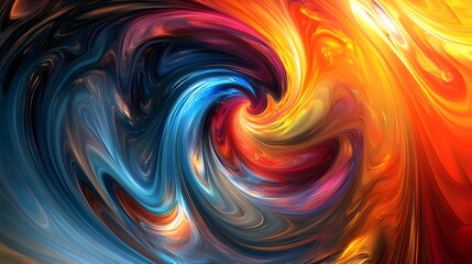 Obraz premium Generate an abstract background with swirling rainbow colors that evokes the energy and creativity 