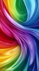 Obraz premium Generate an abstract background with swirling rainbow colors that evokes the energy and creativity 