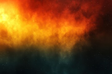Obraz premium Vibrant Cosmic Background with Orange and Red Cloudy Patterns
