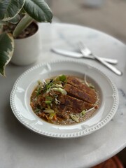 Katsu Curry served 
