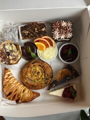 Box of Pastries for Afternoon Tea Party