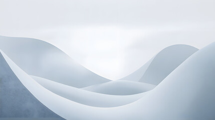 A sky gray design featuring soft gradients and rounded edges, creating a minimalist and calming atmosphere.