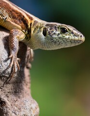common wall lizard scient. name Podarcis muralis reptile animal,