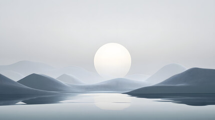 A sky gray design with a subtle texture and minimalist elements, perfect for a peaceful background.