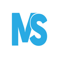 SM logo. lefty SM logo. SM latter ligature typography logo design template. 