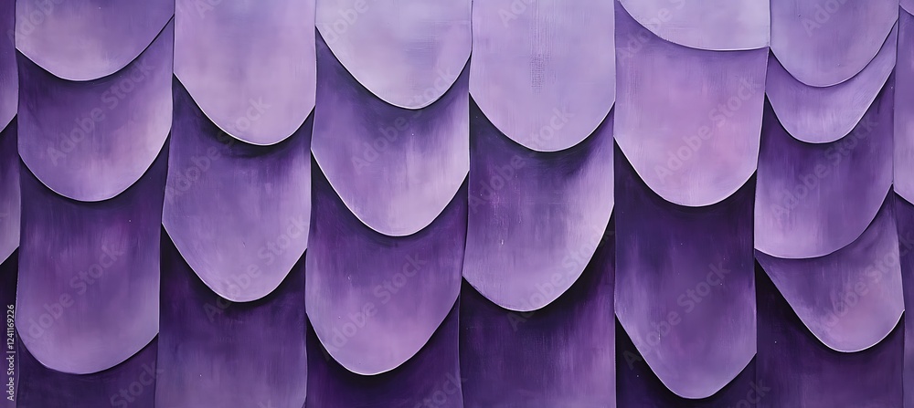 Poster a bold purple backdrop with different-sized circular shapes, forming a sleek and modern minimalist b