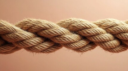 Fototapeta premium Rope on Solid Background