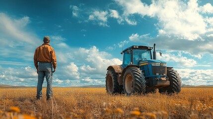 Obraz premium Farmer in the Field