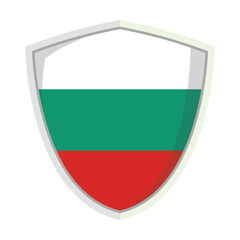 Bulgarian national flag shield Badge
